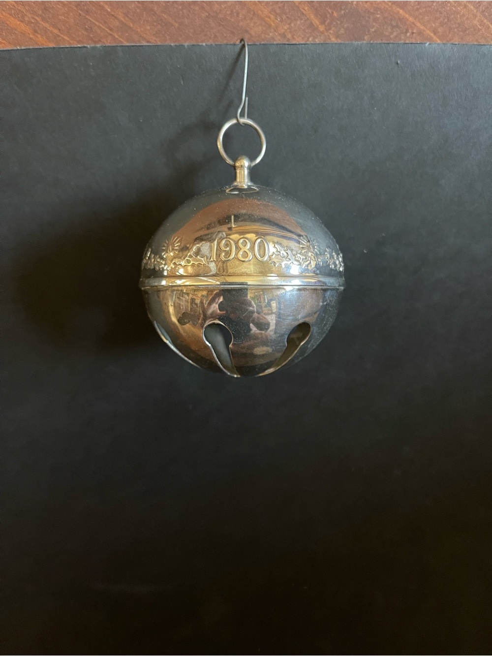1980 Silver Wallace Jingle Bell Ornament - Classic Holiday Accent